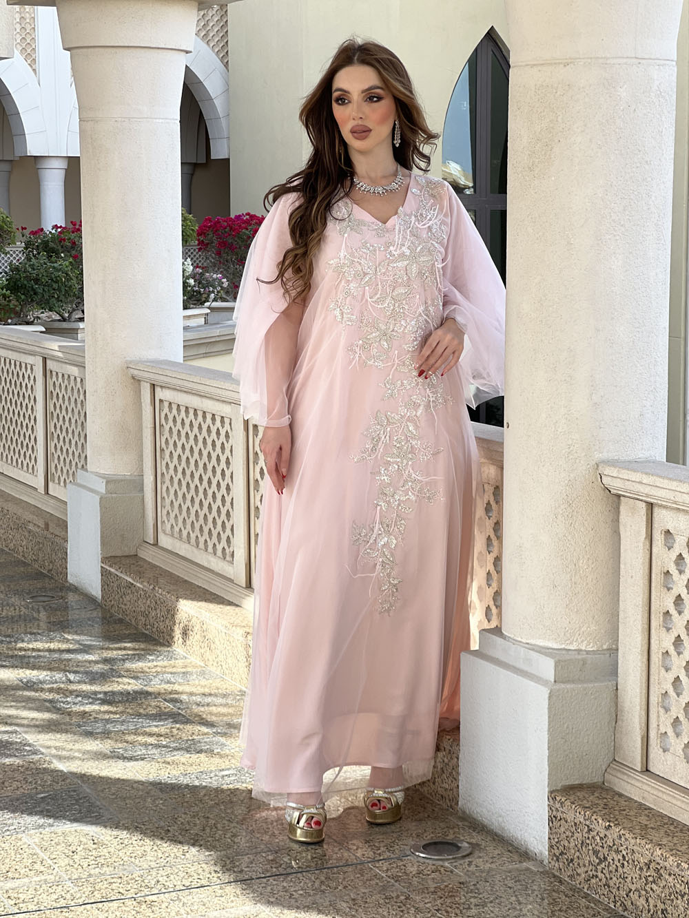 Flamingo pink Jalabia | JALABIYA