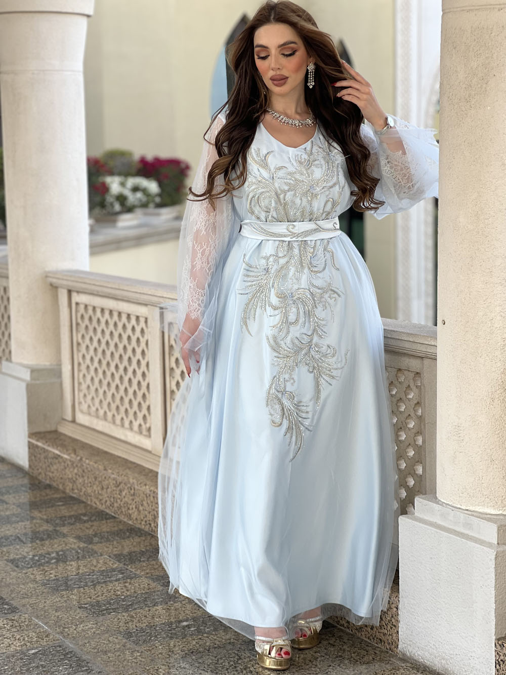 Sky blue Jalabia | JALABIYA